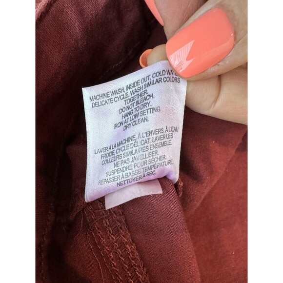 Penningtons Women's Maroon Slightly Curvy Fit Jeans Ankle Slim Leg Size 18 - Picture 8 of 11